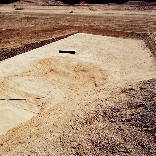 Image similar to by michael heizer unplanned alhambresque, deep. a beautiful performance art. let's see how long the rich can eat their money for