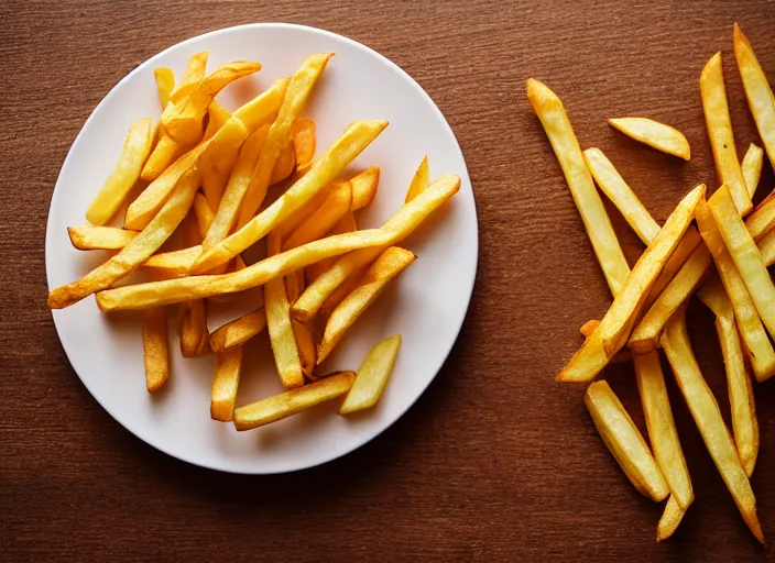 Image similar to dslr food photograph of french fries 8 5 mm f 1. 8