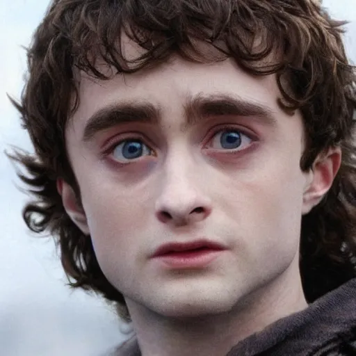 Image similar to Daniel Radcliffe as Frodo in lord of the rings