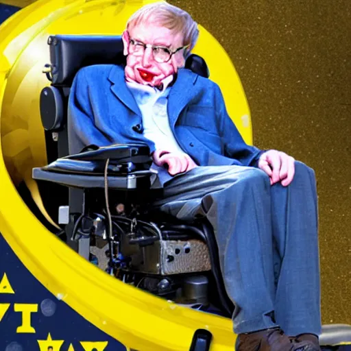 Image similar to stephen hawking in vault 7 6