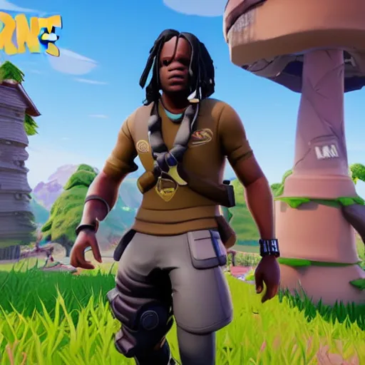 Prompt: Chief Keef in Fortnite 4K quality