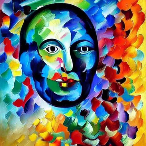 Image similar to a painting by daleonid afremov by johannes itten by dali