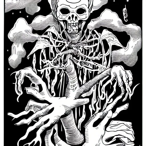 Image similar to mcbess illustration of vecna