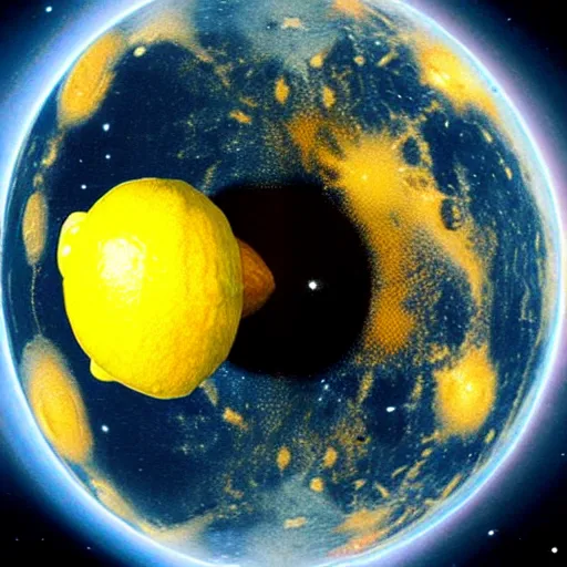 Image similar to planet lemon, photo by hubble telescope