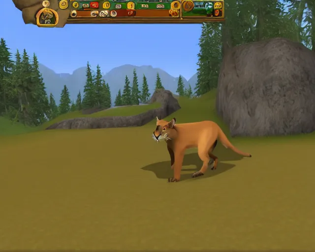 Image similar to mountain lion in runescape 2 full screen