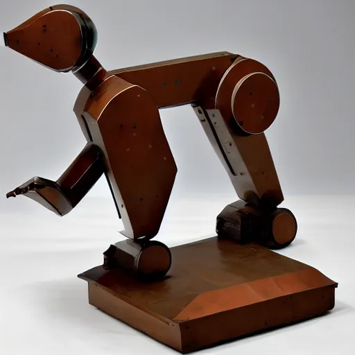 Prompt: italian futurism sculpture of spot the robot dog