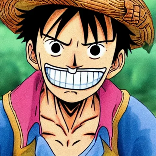 Image similar to luffy with mustache