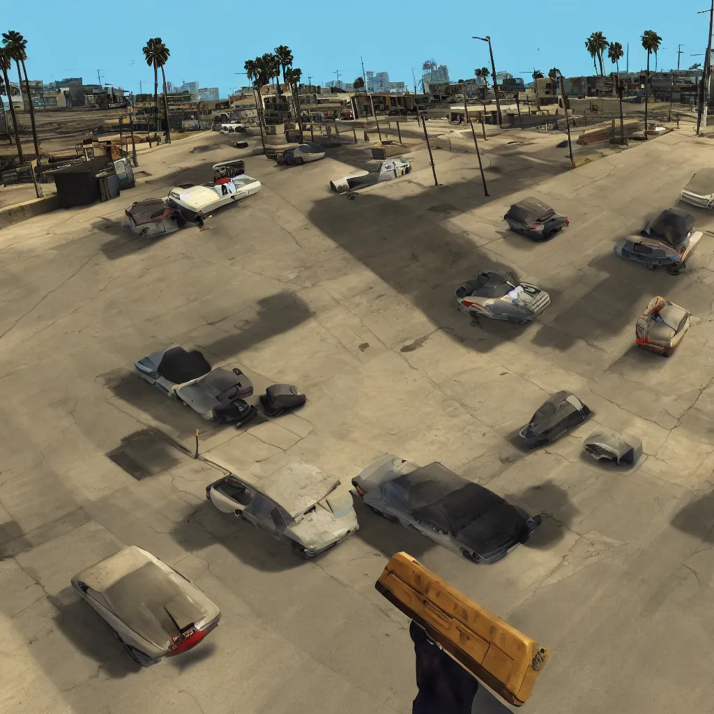 Prompt: Screenshot from a remade version of GTA San Andreas, with photorealistic lighting, flawless textures and new physics engine