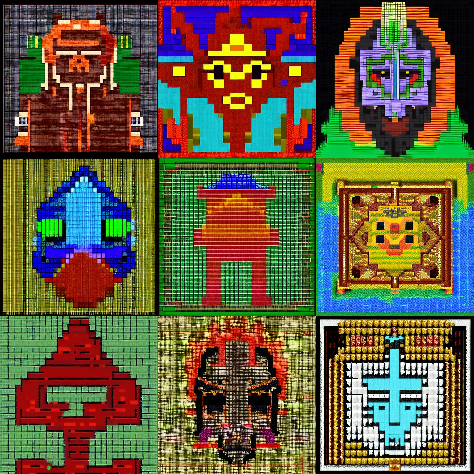 Prompt: ktulhu, pixel art