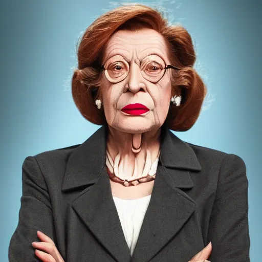 Image similar to stunning award winning hyperrealistic hdr 8 k highly detailed portrait photo of edna krabappel as a real human