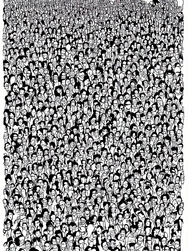 Image similar to Where's Waldo original page by Martin Handford