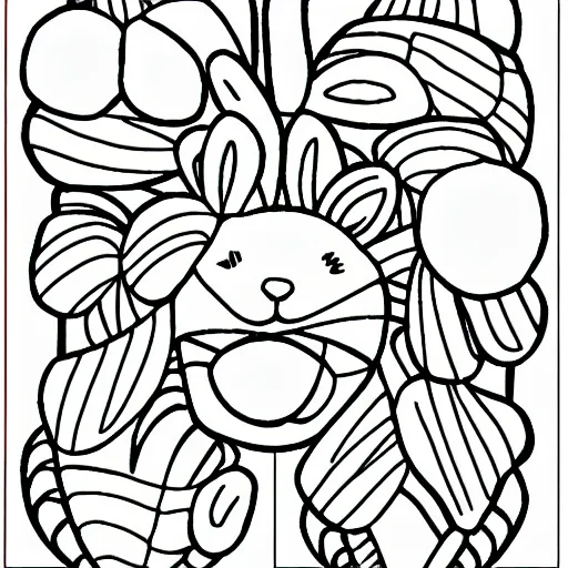 Image similar to bunny rabbit coloring pages