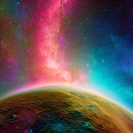 Prompt: space wonder color, highly detailed 8k photography wide shot