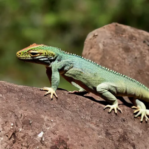 Image similar to photo of a lizard-cat