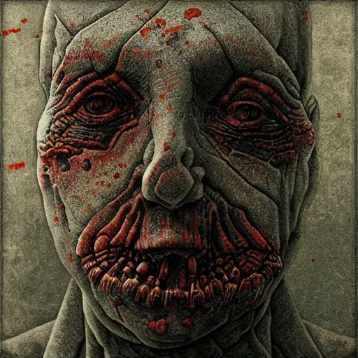 Prompt: tileable horror texture with small details lines and pimples by beksinski