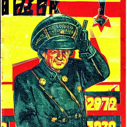 Prompt: Soviet magazine issued from this year 1987