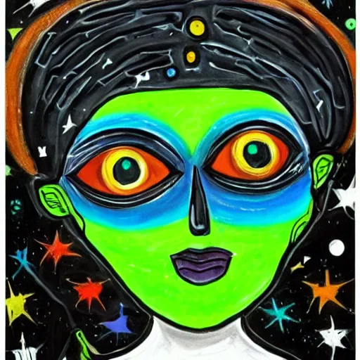 Image similar to 👽 🎨🖌️