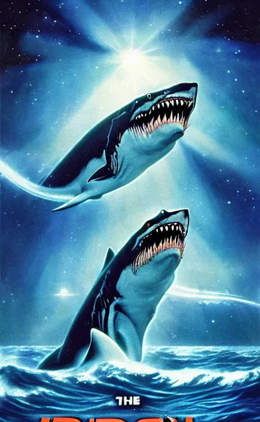 Prompt: jaws in space, exquisite movie art, by lucusfilm, weta studio, 8 k, denoised, music poster