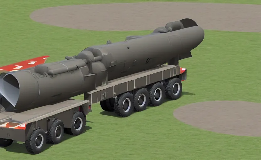 Prompt: himars launcher in the style of pixar's cars