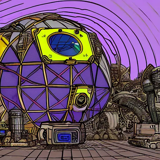 Image similar to ultrarealistic technodrome