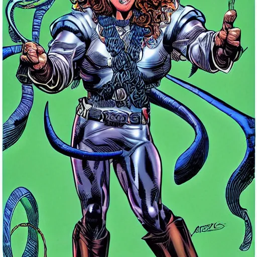 Image similar to a character by Arthur Adams