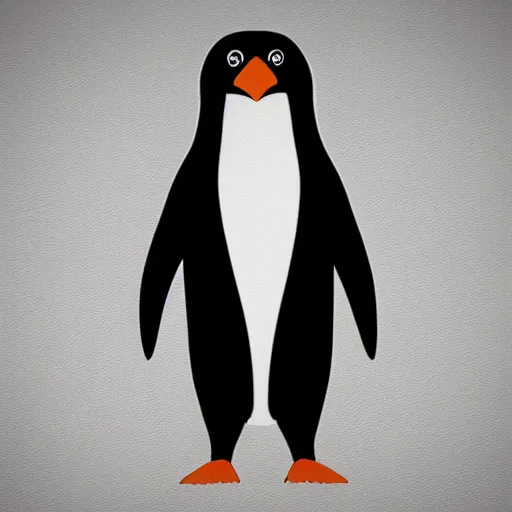 Image similar to a penguin wearing a suit , concept art, trending on artstation 3D.