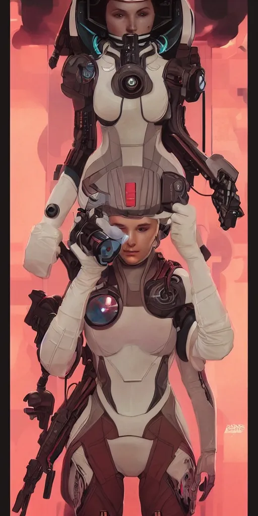 Prompt: symmetry! sexy futuristic astronaut, apex legends, illustration, art by artgerm and greg rutkowski and alphonse mucha