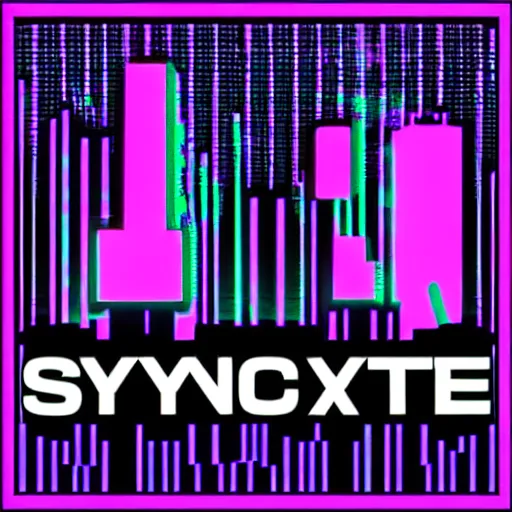 Prompt: syntax error, synthwave