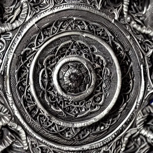 Prompt: a photograph of the sword of omens. Intricate details. 8K