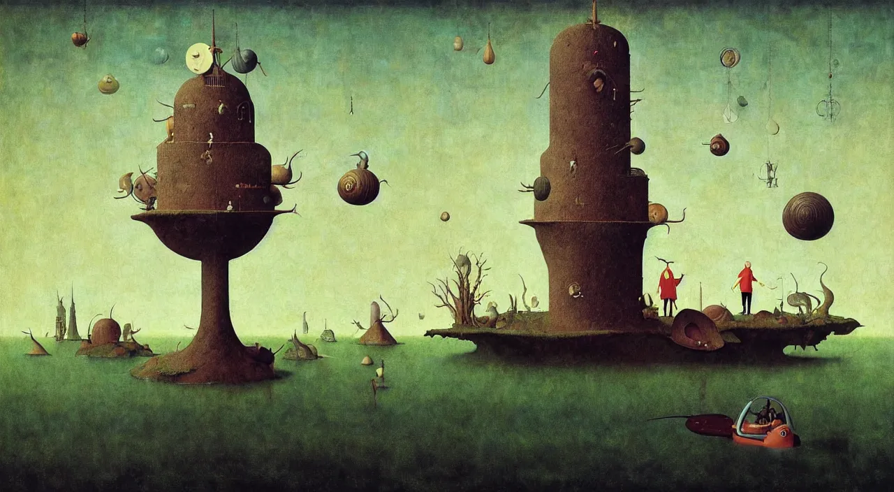 Image similar to single flooded simple!! snail tower anatomy, very coherent and colorful high contrast masterpiece by norman rockwell franz sedlacek hieronymus bosch dean ellis simon stalenhag rene magritte gediminas pranckevicius, dark shadows, sunny day, hard lighting