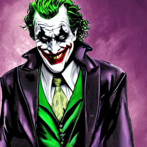 Image similar to The Joker as Batman