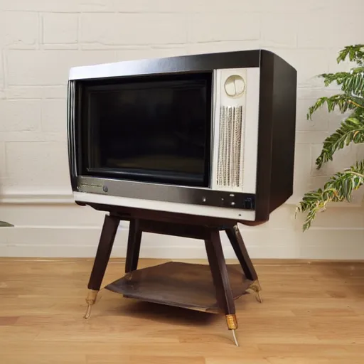 Prompt: cathode ray tube television set