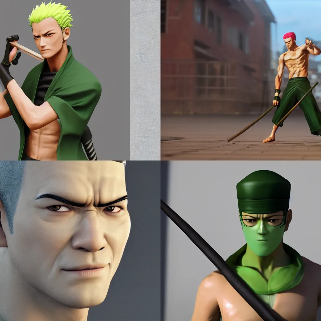 One Piece: Roronoa Zoro: Mihawk Scar Design (Alt) Photographic