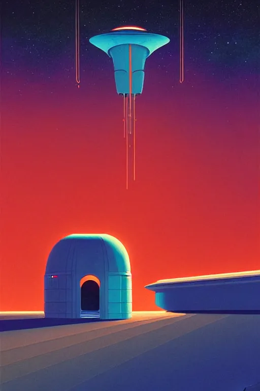 Prompt: galactic space council, edward hopper and james gilleard zdzislaw beksisnski higly detailed