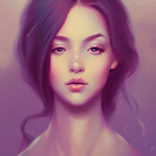 Prompt: portrait of a beautiful girl, portrait, long hairs, elegant, highly detailed, digital painting, artstation, concept art, sharp focus, illustration, art by loish