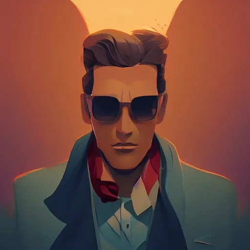 Image similar to face icon stylized minimalist casablanca, loftis, cory behance hd by jesper ejsing, by rhads, makoto shinkai and lois van baarle, ilya kuvshinov, rossdraws global illumination