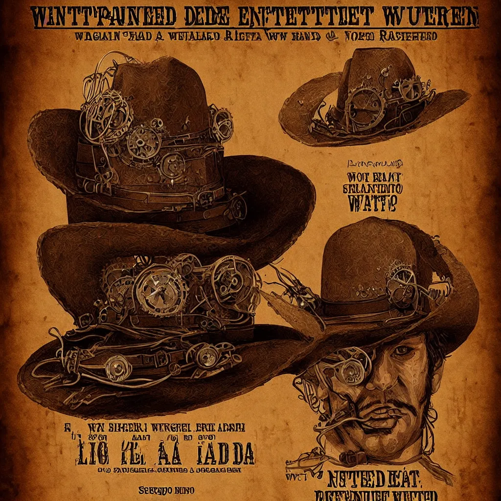 Image similar to steampunk spaghetti western wanted poster, wanted RANDEL BROTHERS dead or alive, elegant, highly detailed, digital painting, concept art, sharp focus, illustration, by Sergio Leone