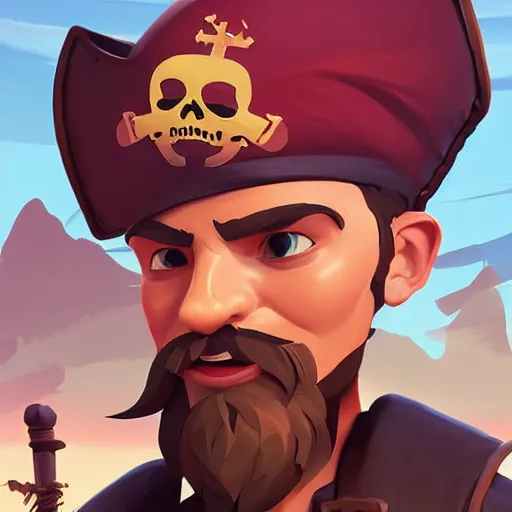 Image similar to painting jack the pirate on sea of thieves game avatar hero smooth face median photoshop filter cutout vector behance hd by jesper ejsing, by rhads, makoto shinkai and lois van baarle, ilya kuvshinov, rossdraws, illustration, art by ilya kuvshinov and gustav klimt