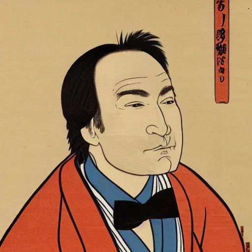 Prompt: Saul Goodman/Jimmy McGill Ukiyo-e highly detailed Edo Period