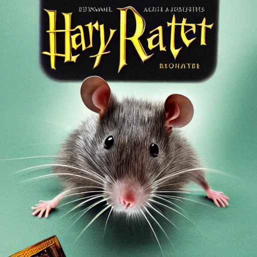 Image similar to rat as harry potter book cover