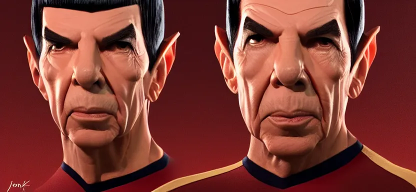 Image similar to spock by juan ortiz 8k,