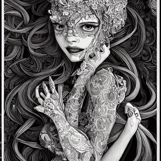 Image similar to the most incredibly beautiful and elegant and cute woman, an ultrafine detailed illustration by james jean, final fantasy, intricate linework, bright colors, behance contest winner, vanitas, angular, altermodern, unreal engine 5 highly rendered, global illumination, radiant light, detailed and intricate environment