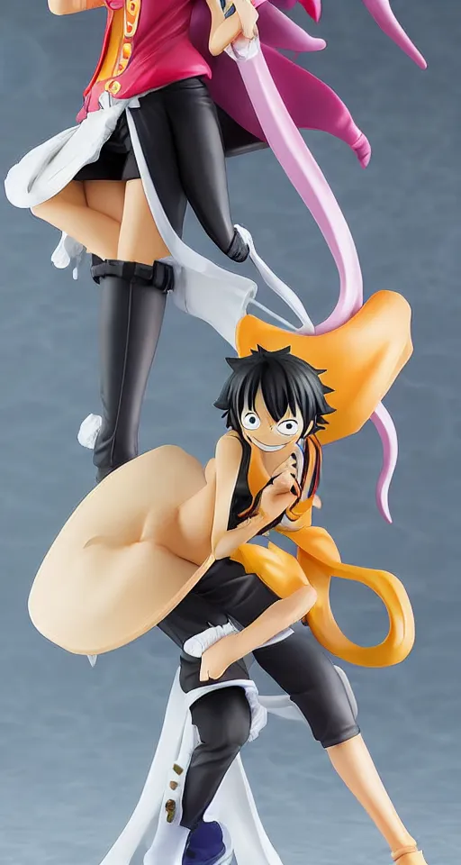 Image similar to anime, one piece, nico, cosplay, figurine, detailed product photo