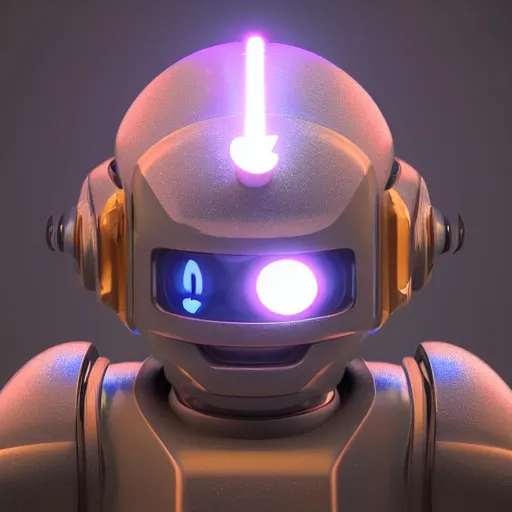 Image similar to robot, lightning around, sparkles, 3d render, octane render, trending on artstation, high details