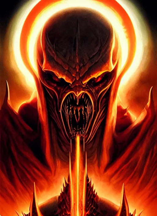 Prompt: diablo lord of destruction, extreme close up, poster by drew struzan, highly detailed, concept art, smooth, sharp focus, art by wlop, mars ravelo and greg rutkowski