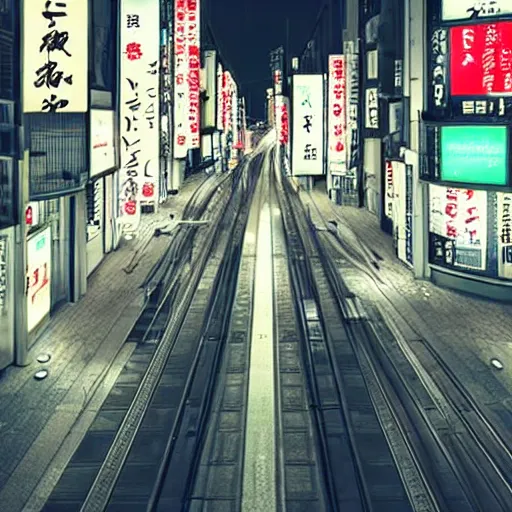 Prompt: a tram ride in tokyo at night, hyper realistic, very detailed, cinematic