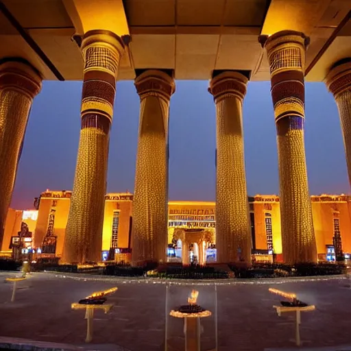 Prompt: The luxor casino in cairo