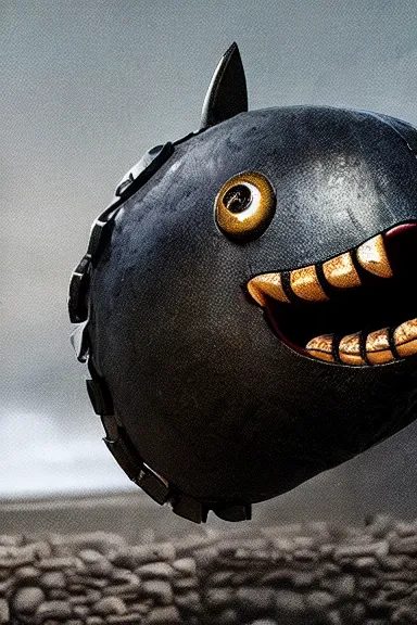 Image similar to very very intricate photorealistic photo of a chain chomp in an episode of game of thrones, photo is in focus with detailed atmospheric lighting, award - winning details