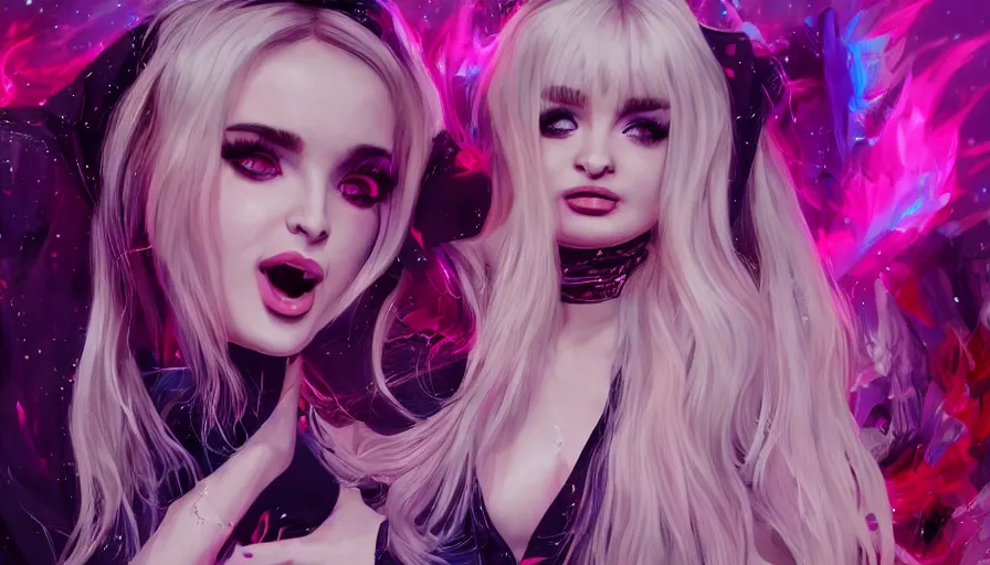 Prompt: Kim Petras is a popstar, hyperdetailed, artstation, cgsociety, 8k