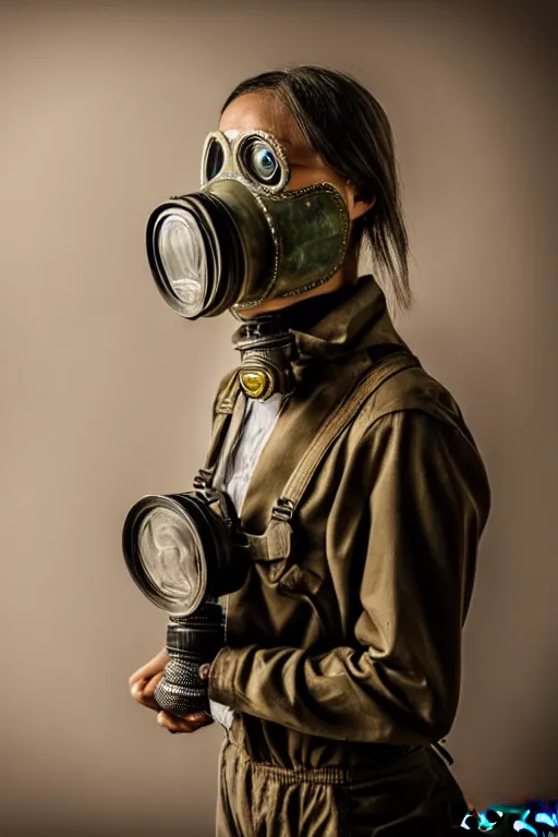 Image similar to people with gas mask stand on covvin, photorealistic, smooth, 4 k, aesthetic lighting, baroque object, hyperdetailed, professional photography, pullitzer winning, photo by : canon eos 5 d mark iv, by karah mew and adnan abidi